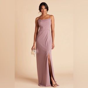 Birdy Grey Ash Dress Crepe Dark Mauve Size Small